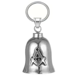 Motorcycle lucky riding dragon bell key chain for good luck prayer hand bell lucky riding bell