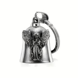 Motorcycle lucky riding dragon bell key chain for good luck prayer hand bell lucky riding bell