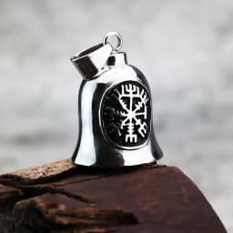 Motorcycle lucky riding dragon bell key chain for good luck prayer hand bell lucky riding bell