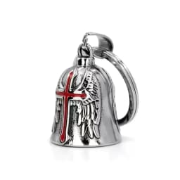 Motorcycle lucky riding dragon bell key chain for good luck prayer hand bell lucky riding bell
