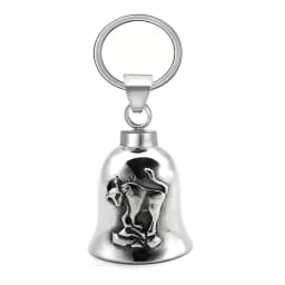 Motorcycle lucky riding dragon bell key chain for good luck prayer hand bell lucky riding bell