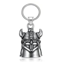 Motorcycle lucky riding dragon bell key chain for good luck prayer hand bell lucky riding bell