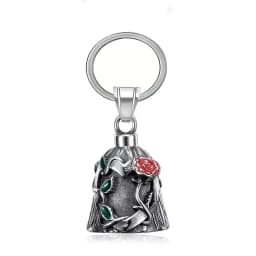 Motorcycle lucky riding dragon bell key chain for good luck prayer hand bell lucky riding bell