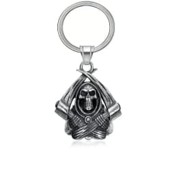 Motorcycle lucky riding dragon bell key chain for good luck prayer hand bell lucky riding bell
