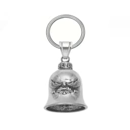 Motorcycle lucky riding dragon bell key chain for good luck prayer hand bell lucky riding bell