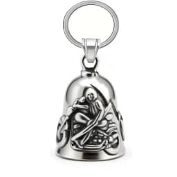 Motorcycle lucky riding dragon bell key chain for good luck prayer hand bell lucky riding bell