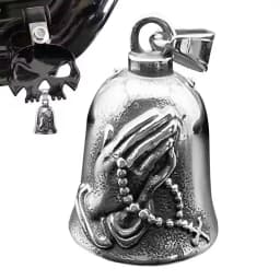 Motorcycle lucky riding dragon bell key chain for good luck prayer hand bell lucky riding bell