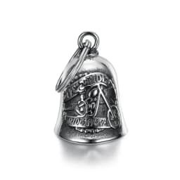 Motorcycle lucky riding dragon bell key chain for good luck prayer hand bell lucky riding bell