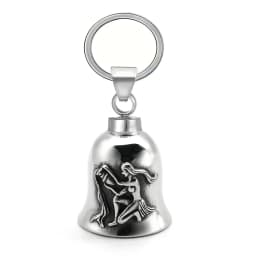 Motorcycle lucky riding dragon bell key chain for good luck prayer hand bell lucky riding bell