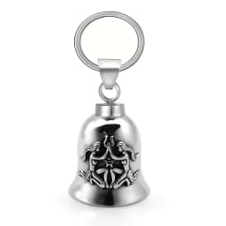 Motorcycle lucky riding dragon bell key chain for good luck prayer hand bell lucky riding bell