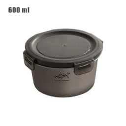 Rust Proof Titanium Ultralight Portable Food Sealing Bowl with Lid Fresh-keeping Portable Purification Dinner Box For Picnic