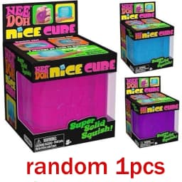 Schylling Needoh Nice Cube Sensory Fidget Stress Relief Squishy Anti-Anxiety Squeeze Object for Focus ADHD Population