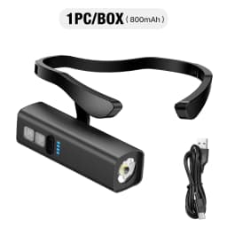 2025 Ear Clip Headlamp– Bright LED Headlight, Rechargeable Waterproof Head Flashlight for Fishing Hiking Running Cycling Outdoor