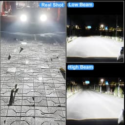 K5C Plus H7 LED 60000LM Headlights H1 H4 H11 H8 H9 9005 9006 HB3 HB4 9012 HIR2 High Power 180W Headlamp Beam 12V Replacement 2PC