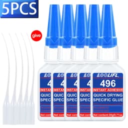 496 Multi-Purpose Super Glue Cyanoacrylate Adhesive 20g Instant Fast Adhesive Rubber Wood Glass Stronger All Bonding Glue tool