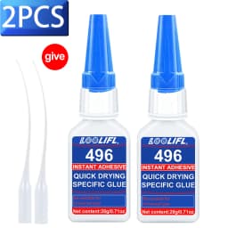 496 Multi-Purpose Super Glue Cyanoacrylate Adhesive 20g Instant Fast Adhesive Rubber Wood Glass Stronger All Bonding Glue tool