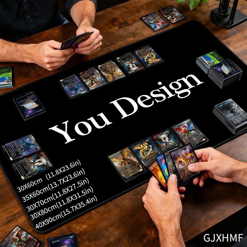 Custom Playmat Mouse Pad Tcg Playmats Diy,35X60CM Tapete Magic Non-Slip Durable Stitched Edge Magic Card for Riftbound PlayMat
