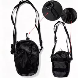 Dyneema Water Bottle Holder Bag Phone Pocket and Quick-Adjust Strap Waterproof 420D Nylon for Cycling Hiking Camping Essentials