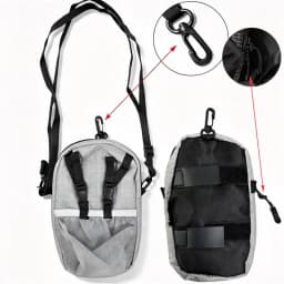 Dyneema Water Bottle Holder Bag Phone Pocket and Quick-Adjust Strap Waterproof 420D Nylon for Cycling Hiking Camping Essentials