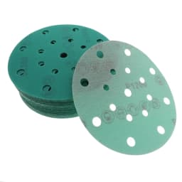 6 Inch 150MM 17 Holes 60-2000 Grits Hook and Loop PET Film Aluminum Oxide Wet&Dry Sandpaper Sanding Disc for Car MPaint
