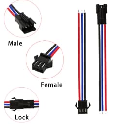 5Pair/10Pcs SM JST LED Connector Cable 2/3/4/5/6 Pin Plug Socket Male Female Wire Connector For RGB RGBW LED Strip Light Adapter