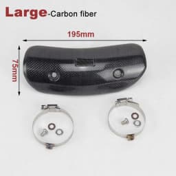 Carbon Fiber Motorcycle Exhaust Muffler Protector Escape Heat Shield Cover Guard Anti-scalding for SC for AR for Mivv for Akrapo