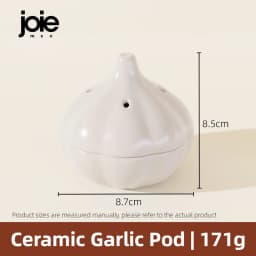 Joie Garlic Storage Box Moisture Proof Anti-mold Ventilation Ceramic Storage Jar Chili Ginger Storage Box Organizer
