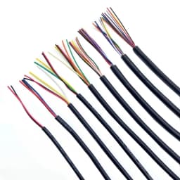 Copper Wire 28 26 24 22 20 18 16 AWG Signal Control Wire Channel Audio 2 3 4 5 6 7 8 9 10 Cores Black White UL2464 Power Cable