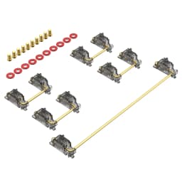 DUROCK V3 Mechanical Keyboard Stabilizers PCB Mount Screw-in Pre-clipped Upgrade Stem Less Easier Tuning for Computer Office