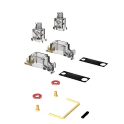 DUROCK V3 Mechanical Keyboard Stabilizers PCB Mount Screw-in Pre-clipped Upgrade Stem Less Easier Tuning for Computer Office