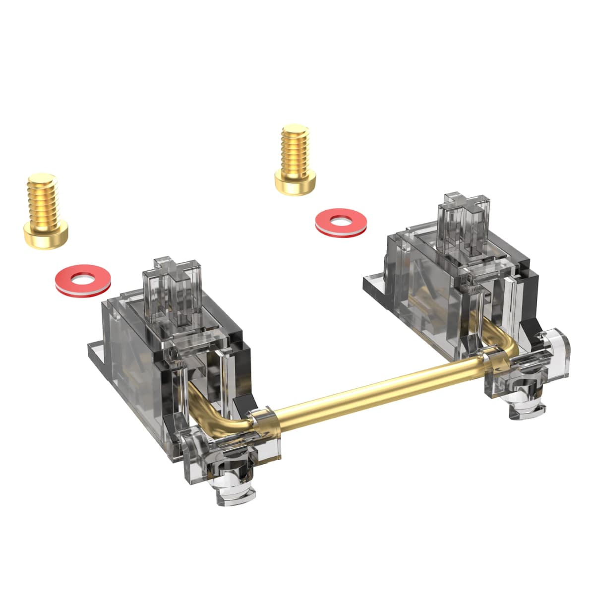DUROCK V3 Mechanical Keyboard Stabilizers PCB Mount Screw-in Pre-clipped Upgrade Stem Less Easier Tuning for Computer Office