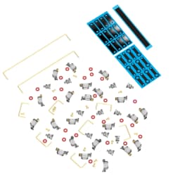 DUROCK V3 Mechanical Keyboard Stabilizers PCB Mount Screw-in Pre-clipped Upgrade Stem Less Easier Tuning for Computer Office