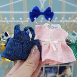 Dress Dollhouse Accessories 1:12 Forest Animal Family Clothes Fashion Daily Wear Casual Outfits Vest Shirt Skirt Pants for Doll