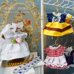 Dress Dollhouse Accessories 1:12 Forest Animal Family Clothes Fashion Daily Wear Casual Outfits Vest Shirt Skirt Pants for Doll