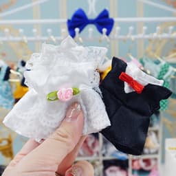 Dress Dollhouse Accessories 1:12 Forest Animal Family Clothes Fashion Daily Wear Casual Outfits Vest Shirt Skirt Pants for Doll