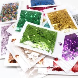 10g Pure Color Sequins Flat Round Pvc Loose Sequin Sequin Embroidery Craft Ladies Fabric Embroidery Accessories 3mm 4mm 5mm 6mm
