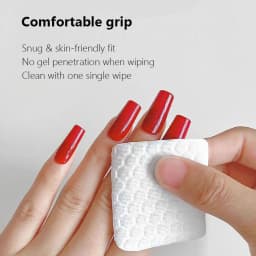 200Pcs Lint Free Nail Wipes Durable Nail Cleaner Pads Manicure Tool for Removing Nail Polish and Cleansing Gel