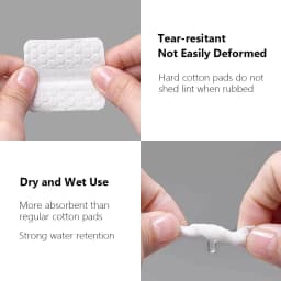 200Pcs Lint Free Nail Wipes Durable Nail Cleaner Pads Manicure Tool for Removing Nail Polish and Cleansing Gel