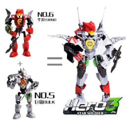 Hero Factory Star Warrior Building Blocks Evo 2in1 Combination Robot Mech Bionicle Figures Bricks Toys For Boys Children's Gifts