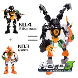 Hero Factory Star Warrior Building Blocks Evo 2in1 Combination Robot Mech Bionicle Figures Bricks Toys For Boys Children's Gifts