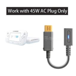 Type C 45W PD Charge Cable for Wii U Console USB C Gaming Power Supply Cord for Nintendo Wii U Charging Game Controller Wire