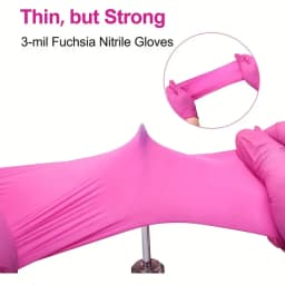 20/50/100PCS Pink Nitrile Disposable Gloves Latex Free Household Cleaning Gloves for Food Pre Tattoo Beauty Esthetician