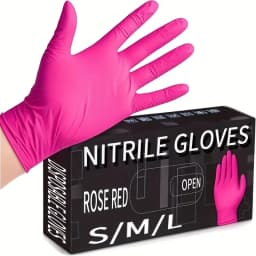 20/50/100PCS Pink Nitrile Disposable Gloves Latex Free Household Cleaning Gloves for Food Pre Tattoo Beauty Esthetician