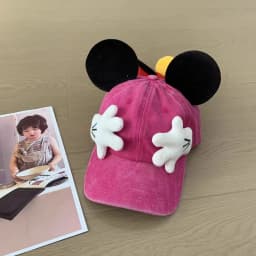 New Model Rat Baseball Cap For Men's And Women's Fashionable Cartoon Cute Ear Duck Tongue Hats Retro Tidal Current Sunshade Caps