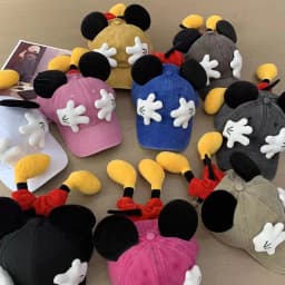 New Model Rat Baseball Cap For Men's And Women's Fashionable Cartoon Cute Ear Duck Tongue Hats Retro Tidal Current Sunshade Caps