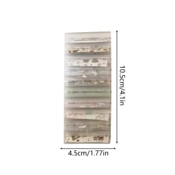 Nail Foil Storage Box 10 Grids Clear Transfer Paper Organizer Transparent Foil Roll Holder Dustproof Manicure Supplies