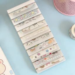 Nail Foil Storage Box 10 Grids Clear Transfer Paper Organizer Transparent Foil Roll Holder Dustproof Manicure Supplies