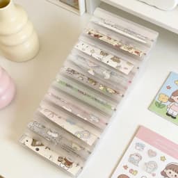 Nail Foil Storage Box 10 Grids Clear Transfer Paper Organizer Transparent Foil Roll Holder Dustproof Manicure Supplies