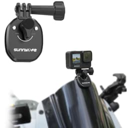 Motorcycle Windshield Action Camera Mount for GoPro 13 12 Insta360 Go Ultra for DJI Osmo Nano/360/Action 6 5 Pro Pocket 3