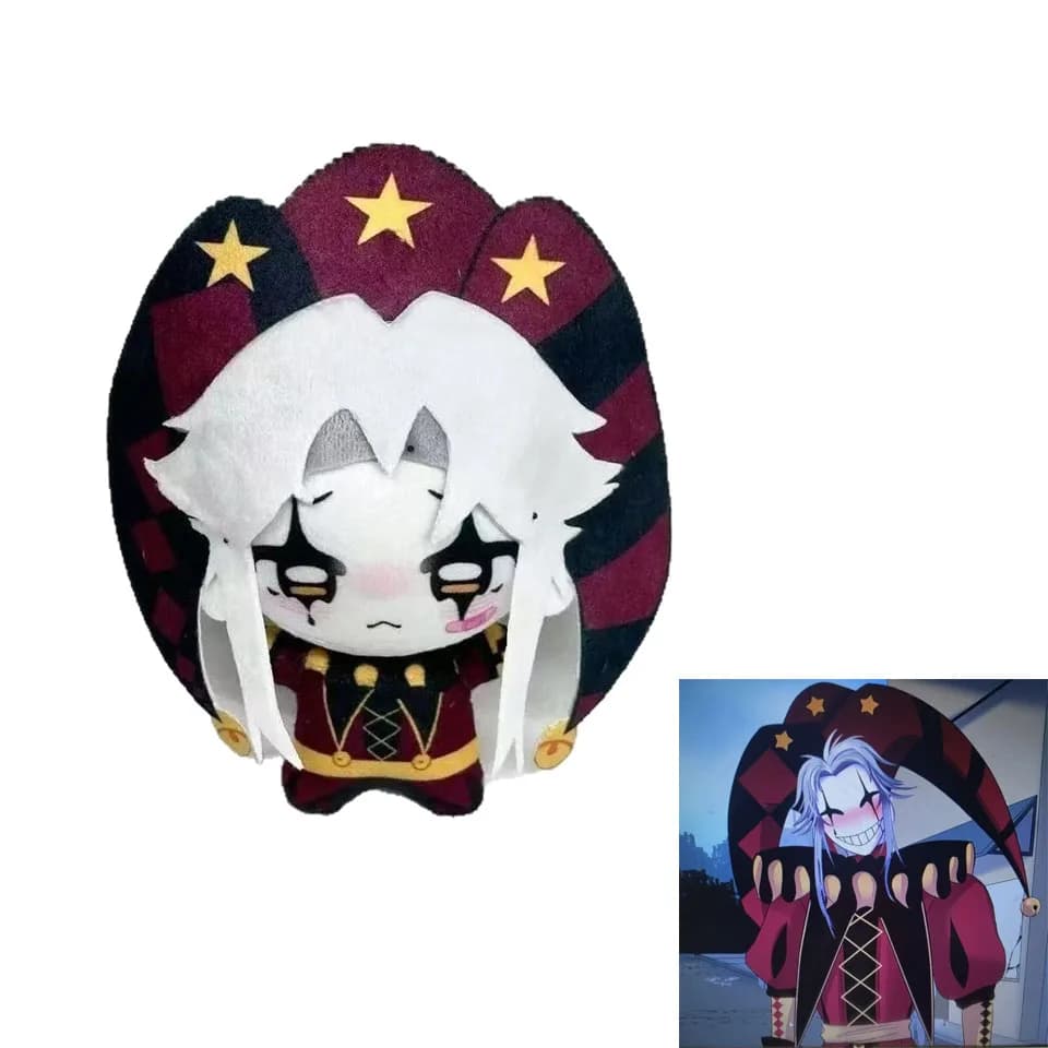 Game The Freak Circus Pierrot Cosplay Doll Plush Stuffed Cotton Figure Dolls Soft Plushies Carnival Accessories Halloween Prop